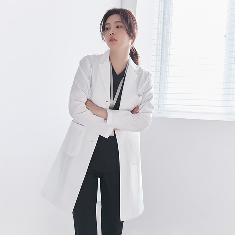 Medical Lab Years - Kore Tarzı Doktor Beyaz Önlüğü Uzun