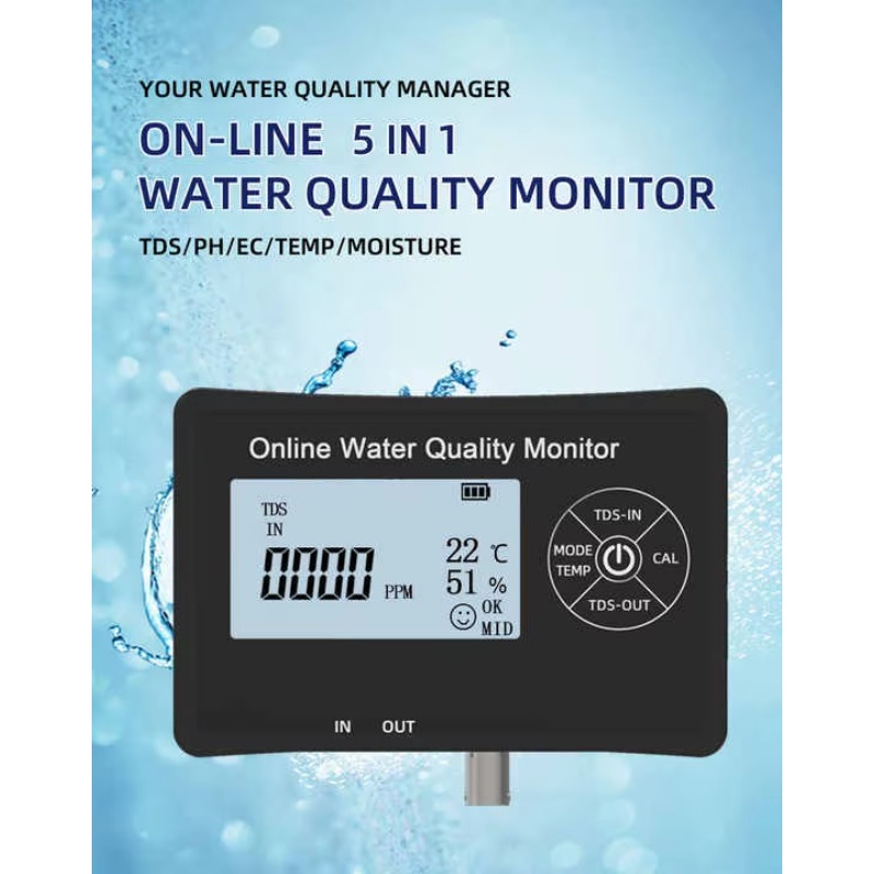 Çevrimiçi 5'i 1 Arada TDS/PH/S - Ph Meter incelemesi ve fiyatı